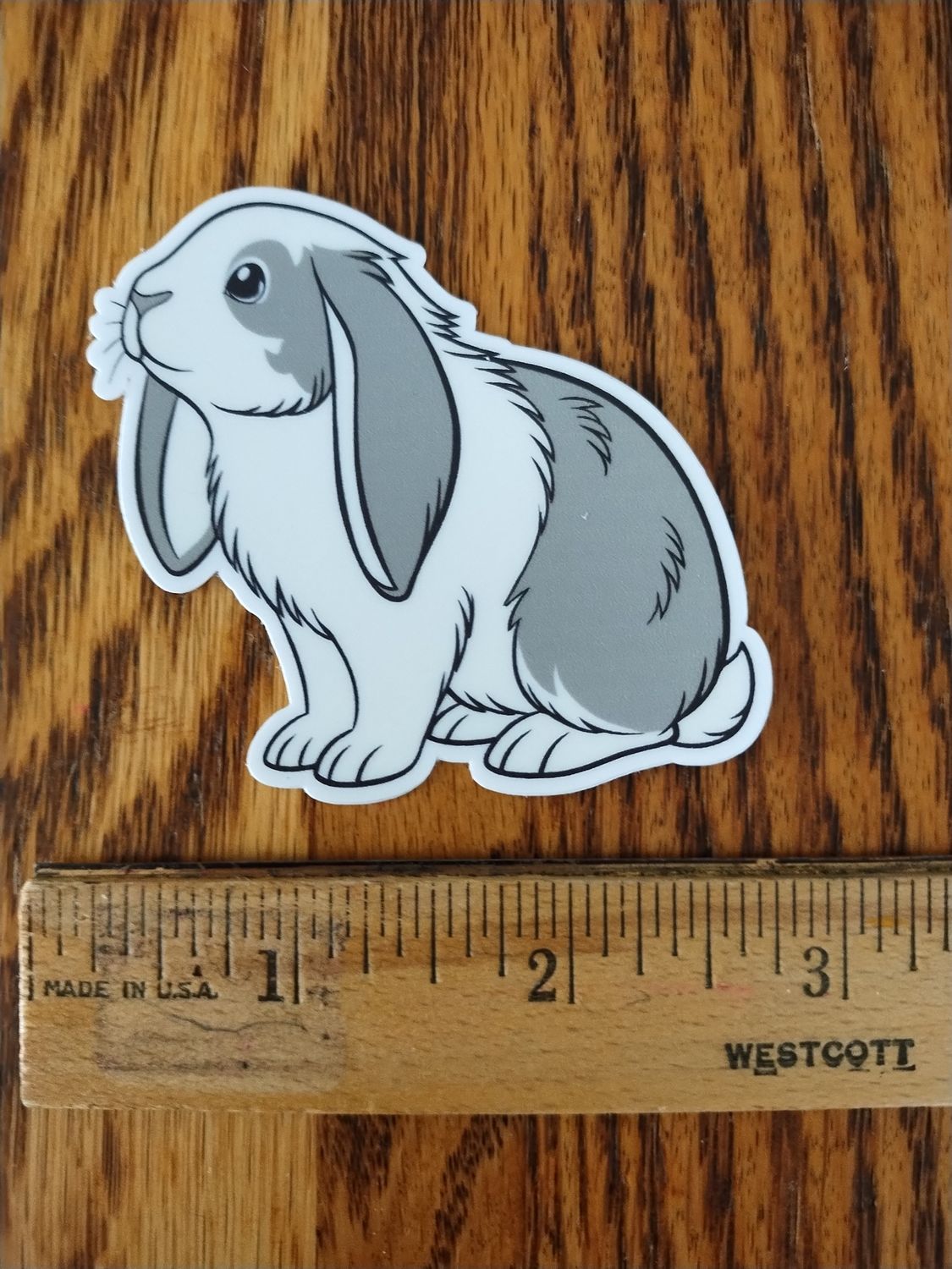 Gray Lop Sticker
