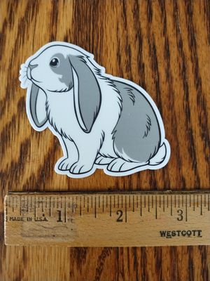 Gray Lop Sticker