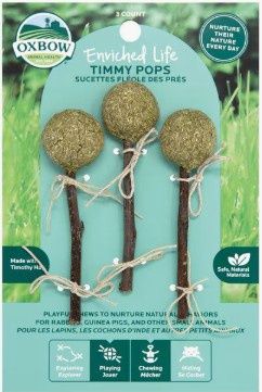 Oxbow Enriched Life Timmy Pops Small Animal Chew Toy, 3 count