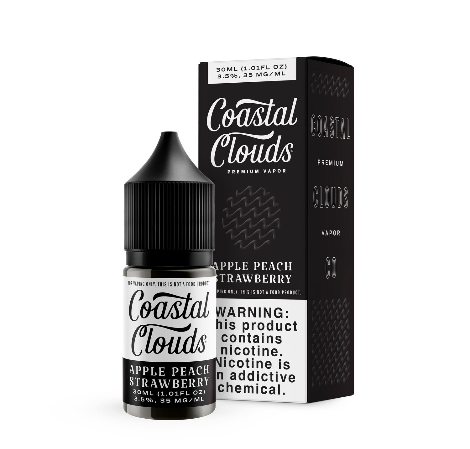Coastal Clouds Salt Nic 30mL, MG/ML: 35 MG/ML, Flavor: Apple Peach Strawberry