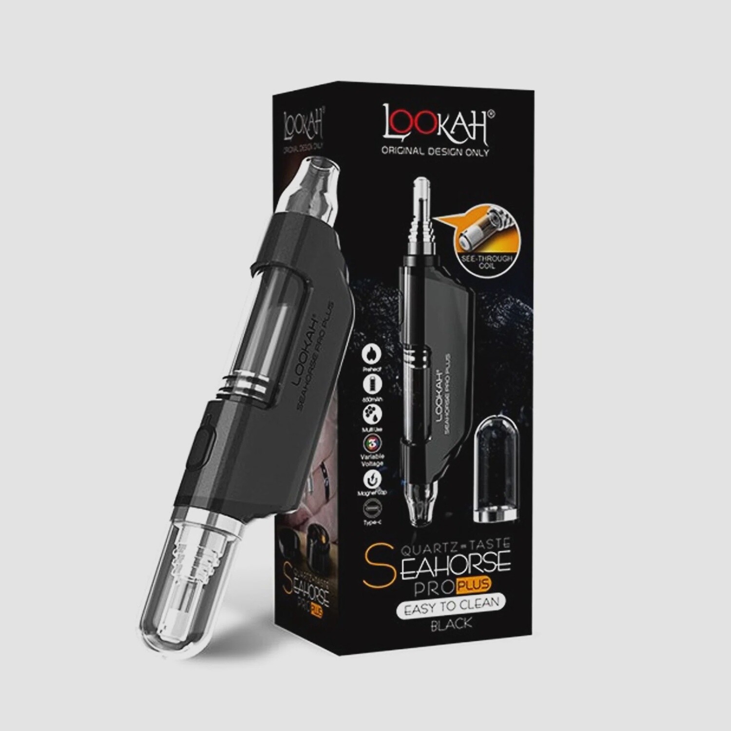 Lookah Seahorse Pro Plus, Color: Black