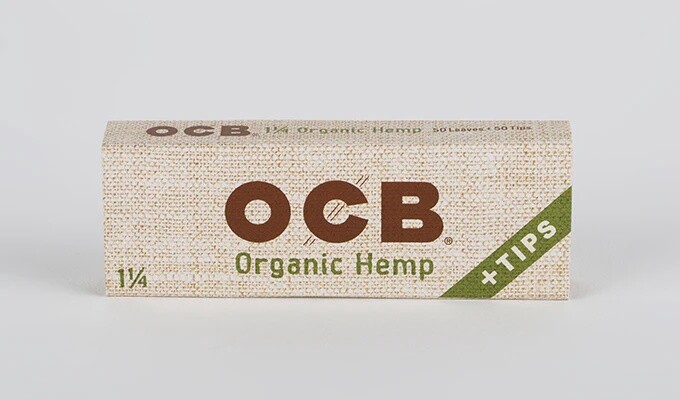 OCB Organic Hemp Papers w/ Tips 1 1/4