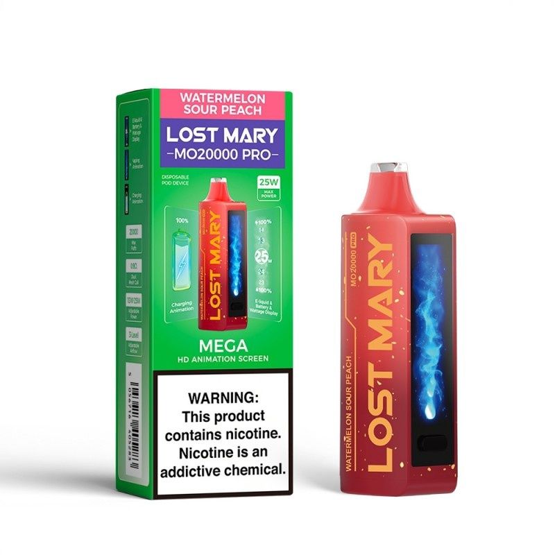 Lost Mary MO20000 PRO Disposable, Flavor: Watermelon Sour Peach