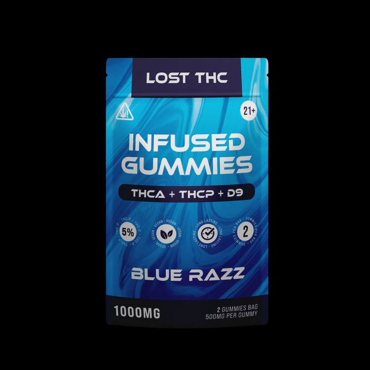 Lost THC Infused Gummies 10 CT, Flavor: Blue Razz