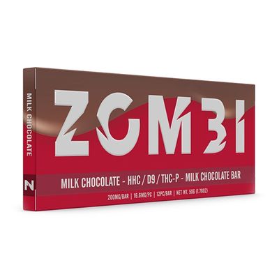 ZOMBI 200MG HHC/D9/THCP CHOCOLATE BAR