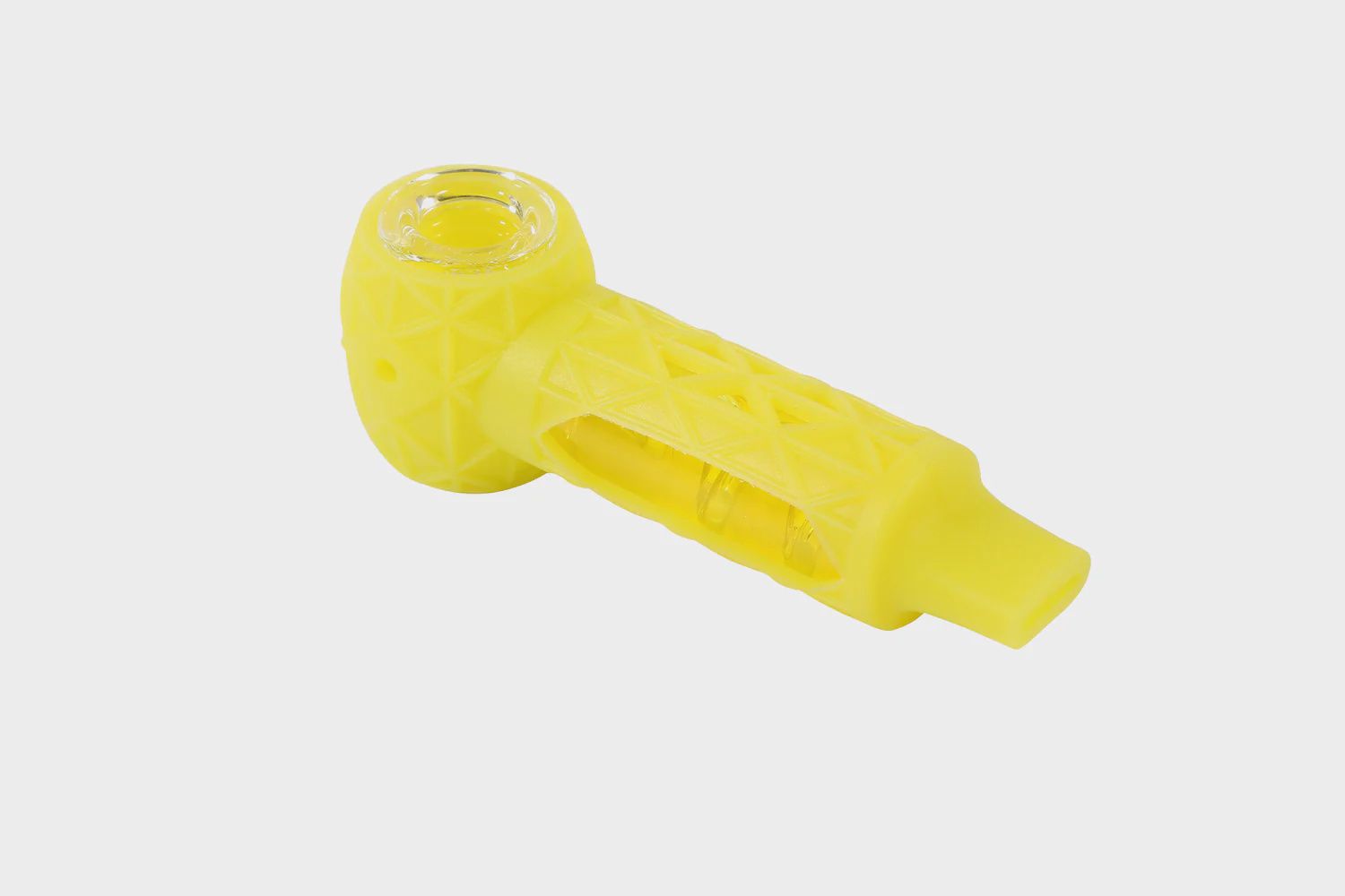Strio Frozen Hammer Hand Pipe, Color: YELLOW