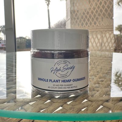 High Society - 25 mg Whole Plant Hemp Gummies 40ct (CBD)  / Strawberry