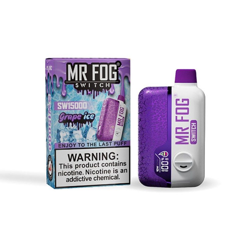 Mr Fog Switch SW15000 Disposable 5%, Flavor: Grape Ice