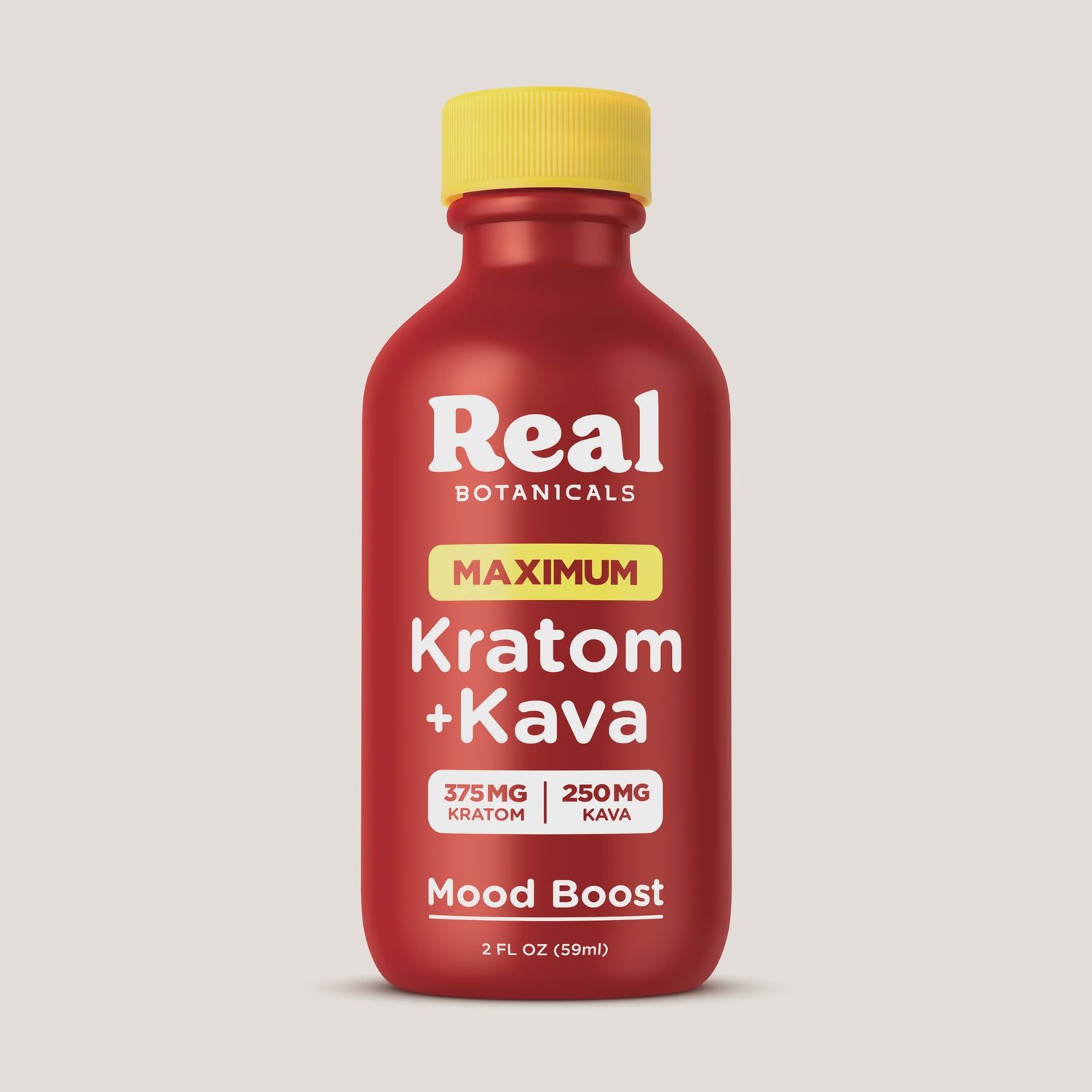 Real Botanicals- Kratom+Kava Shots, Type: Maximum Strength/375mg Kratom/250mg Kava