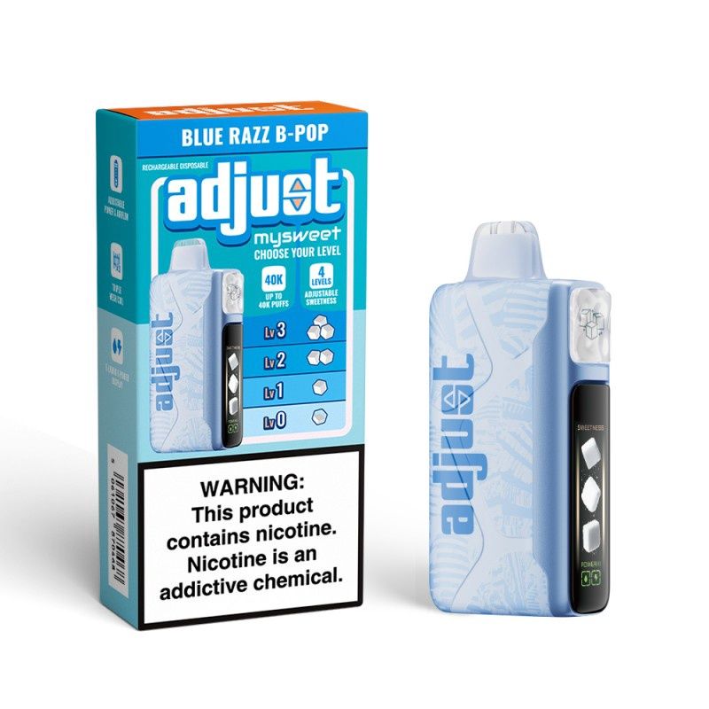 Adjust MySweet 40K Disposable, Flavor: Blue Razz B-Pop