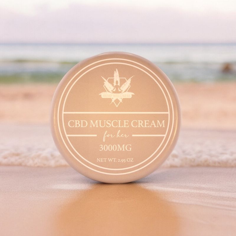 Hemp Wellness - CBD Muscle Cream 3000mg/ Destin's Strongest CBD Topical for Pain Relief