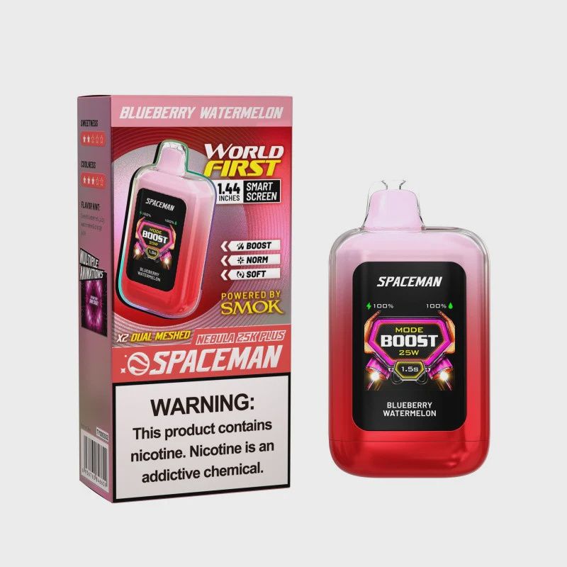 SPACEMAN NEBULA 25K DISPOSABLE, Flavor: Blueberry Watermelon