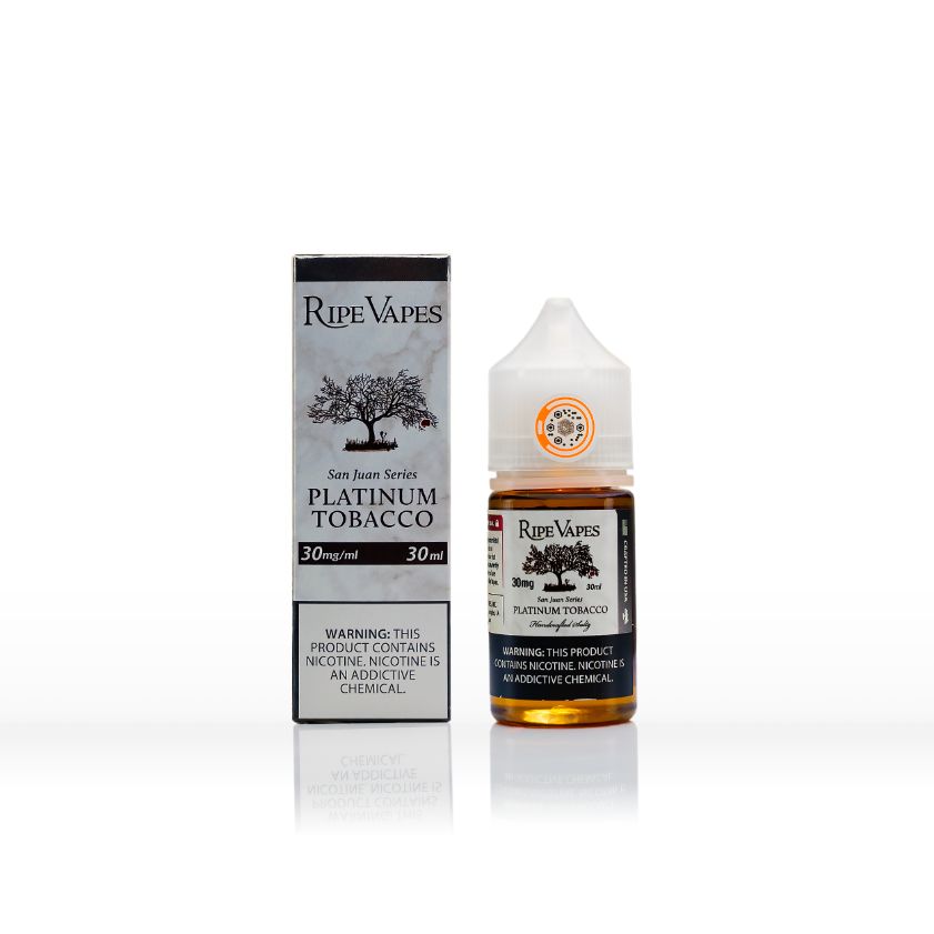 Ripe Vapes Salt E-Juice - 30mL, Flavor: Platinum Tobacco, MG/ML: 30MG