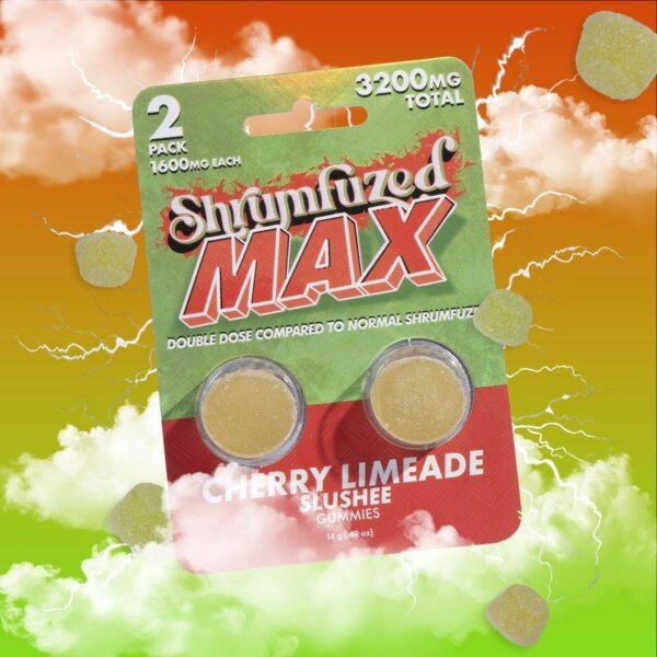 Shrumfuzed MAX 2pk Gummies 1600mg, Flavor: Cherry Limeade