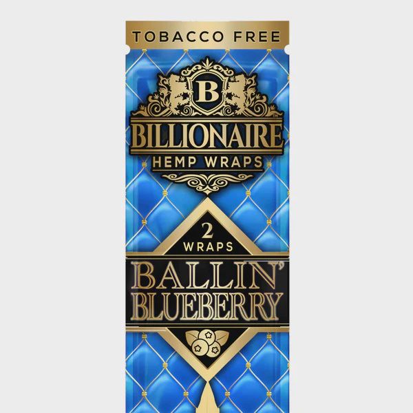 Billionaire Hemp Wraps, Flavor: Blueberry