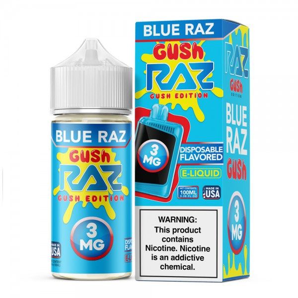 RAZ E-Liquid, Flavor: Blue Raz Gush, MG/ML: 0MG