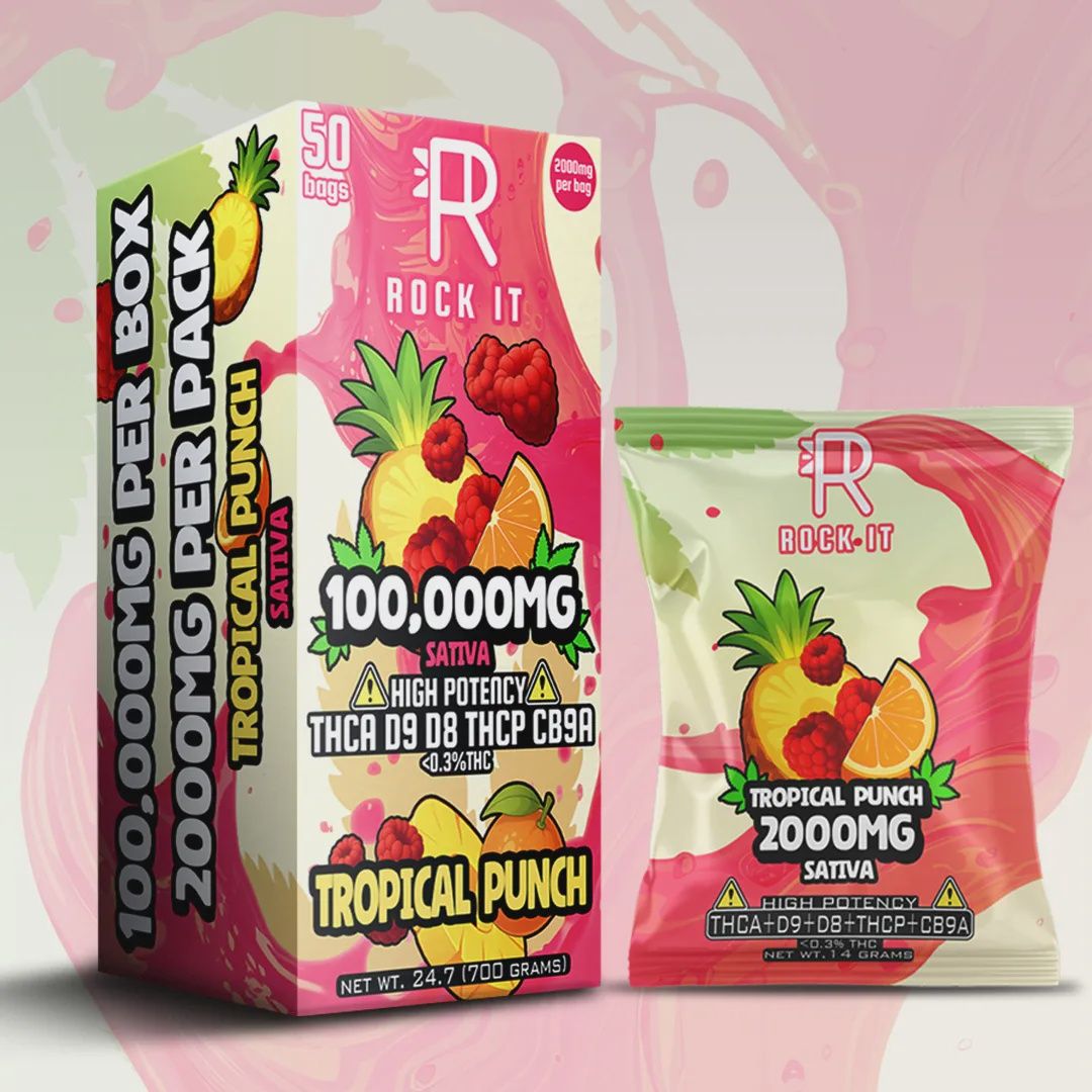 ROCK IT Gummies 2pk/2000mg, Flavor: Tropical Punch (S)