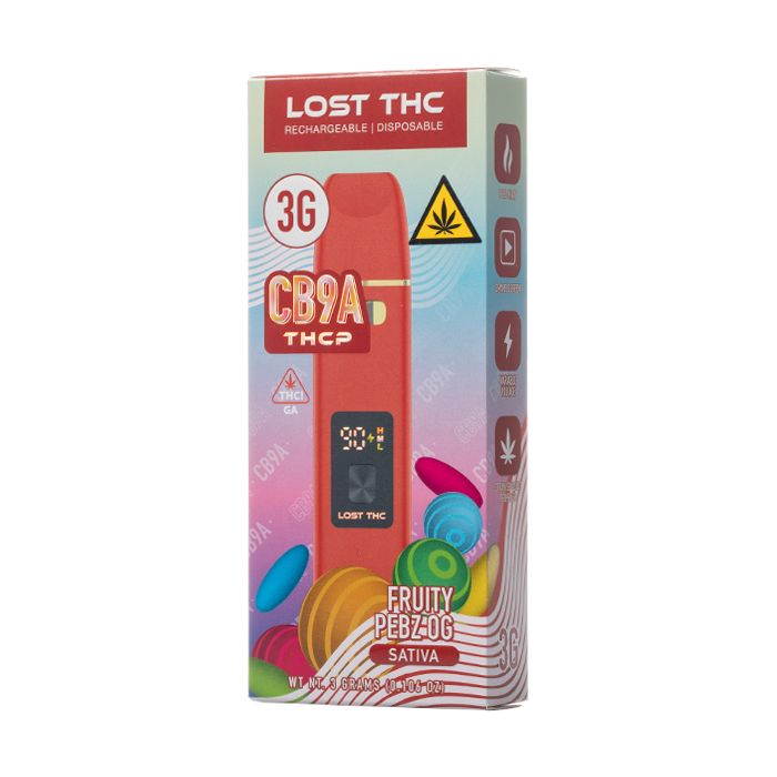 Lost THC 3G THCP Disposable, Strain: Fruity Pebz OG (S)