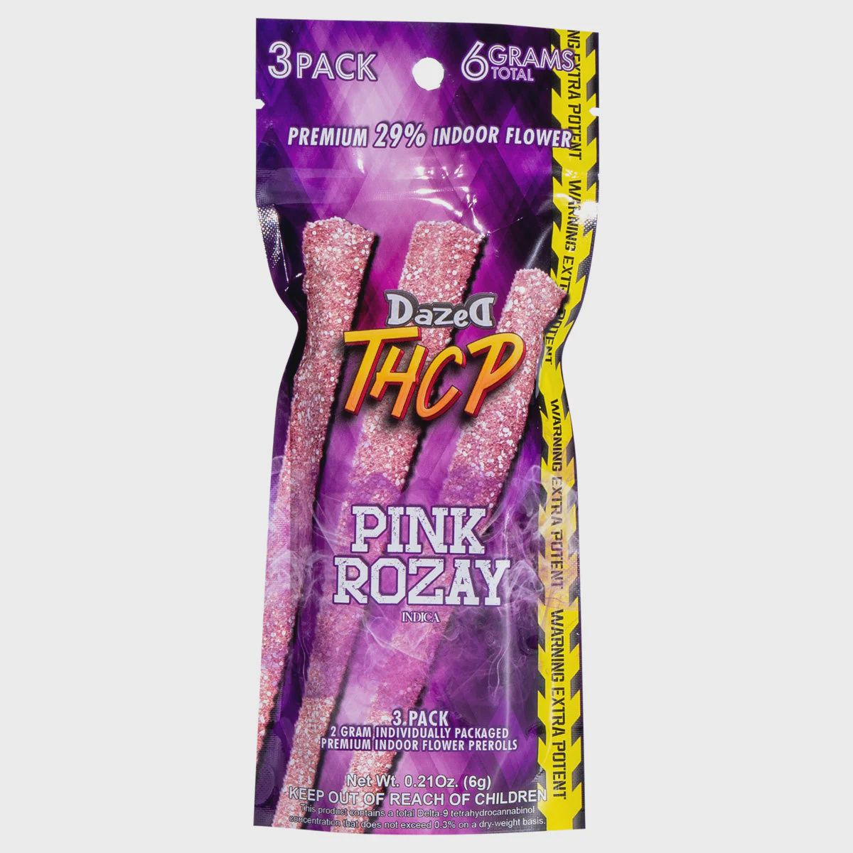 Dazed8 THCP 2G Pre-rolls - 3pk, Strain: Pink Rozay (I)