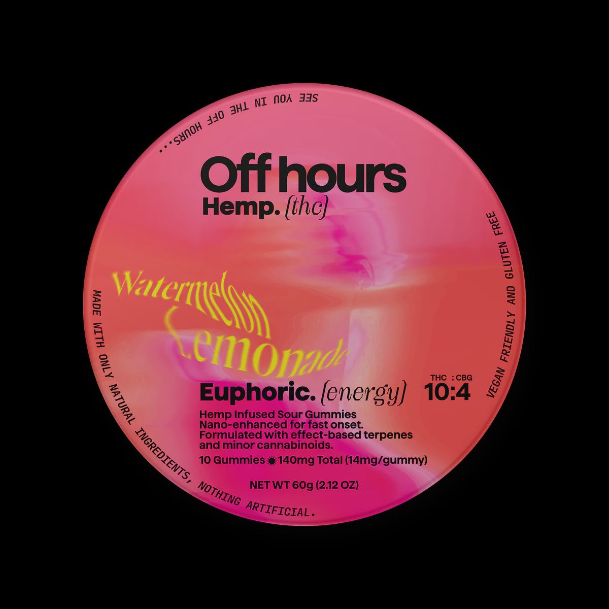 Bad Distro -Off Hours Nano Gummies 10pk, Flavor: Watermelon Lemonade (S)