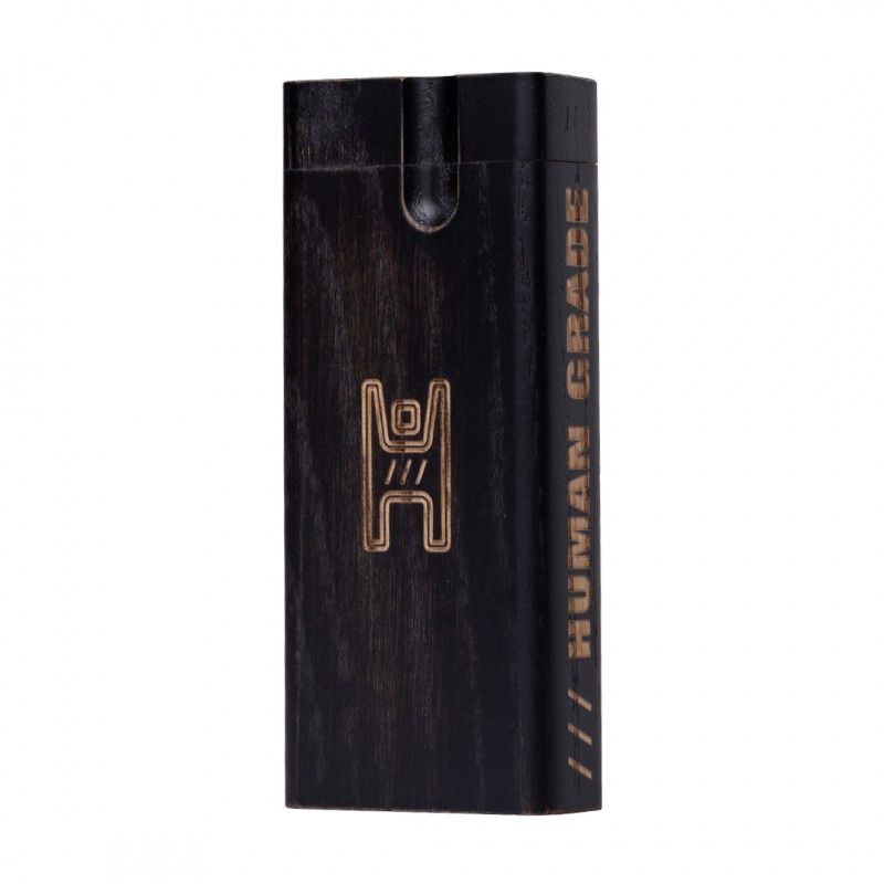 Human Grade Wooden Dugouts, Color: Black