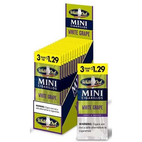 WHITE OWL MINI CIGARILLOS - 3pk, Flavor: White Grape