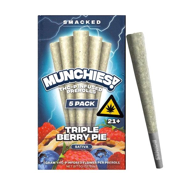 Munchies - 1G Pre-Rolls / 5pk, Strain: Triple Berry Pie (S)