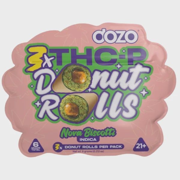 Dozo Donut Holes - 3pk Pre-Rolls, Strain: Nova Biscotti (I)