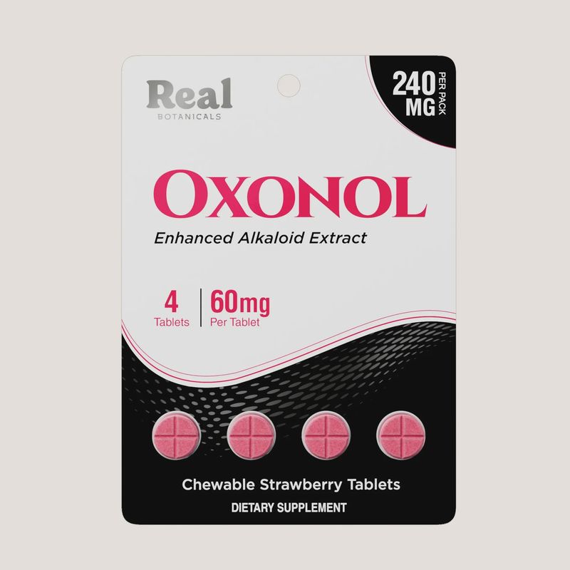 Real Botanicals - Oxonol 60mg/4pk Alkaloid Extract Tabs