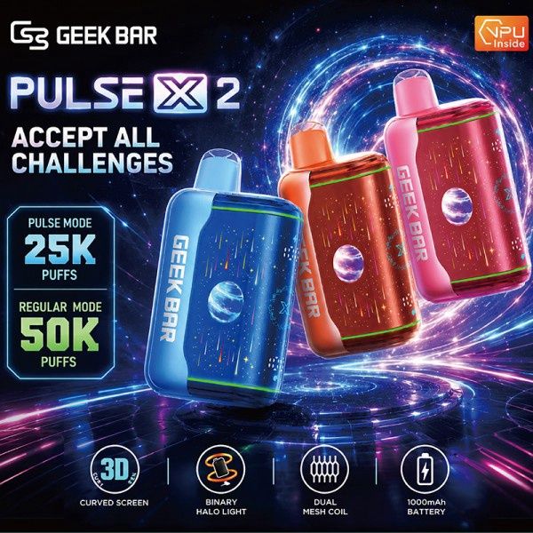 Geek Bar Pulse X 2 50K Disposable 5%