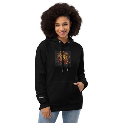 Premium eco hoodie &quot;Iconic Blockwear Emblem: The Graphic Hoodie That Defines&quot;