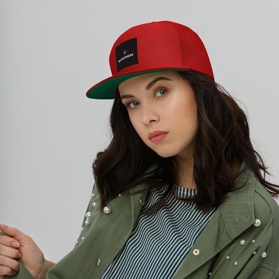 Flat Bill Cap &quot;Blockwear Emblem Unveiled: The Signature Flat Bill Cap&quot;