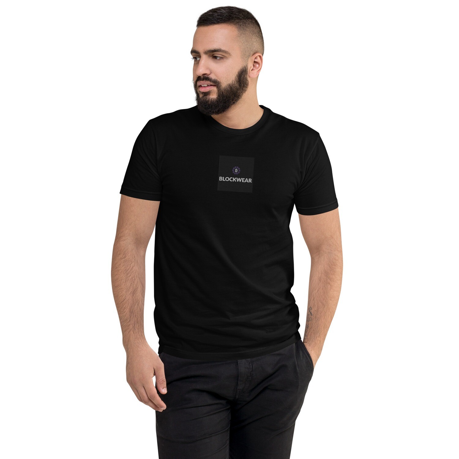 Short Sleeve T-shirt &quot;Inception Chronicles: Blockwear Logo Tee with a Tale&quot;