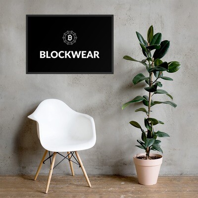 Framed poster &quot;Blockwear Essence: Framed Poster of Innovation and Style&quot;