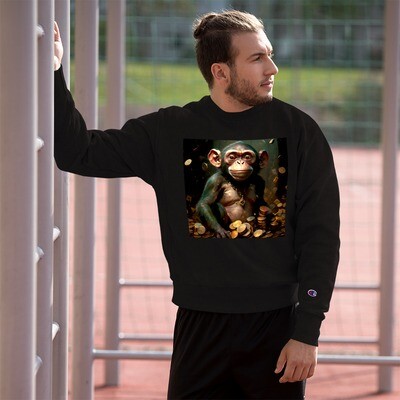 Champion Sweatshirt &quot;Championing Crypto: Monkey Business Sweatshirt by Blockwear&quot;