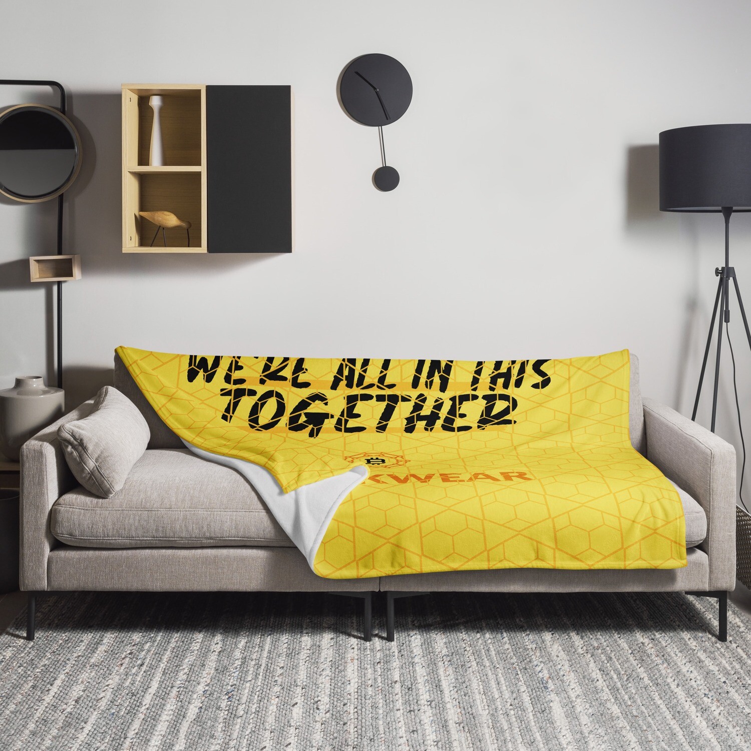 Throw Blanket &quot;Cozy Elegance: Blockwear&#39;s Signature Throw Blanket&quot;
