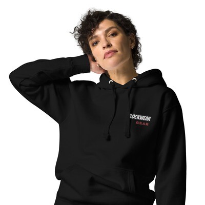 Staple hoodie with large embroidery &quot;Blockwear Emblem: Staple Hoodie with Bold Embroidery&quot;