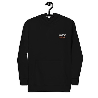 Unisex Hoodie &quot;Blockwear Iconic: Unisex Hoodie with Signature Lettering and Image&quot;