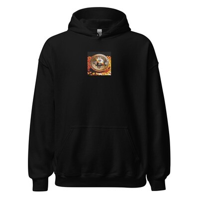 Unisex Hoodie &quot;Crypto Couture: Unisex Hoodie with BTC Coin and Block Wear Gear Lettering&quot;