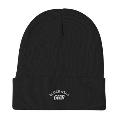 Embroidered Beanie &quot;Blockwear Signature Embroidered Beanie: Style Meets Innovation&quot;