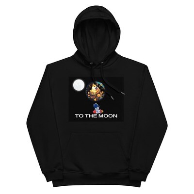 Premium eco hoodie  &quot;Doge to the Moon: Premium Eco Hoodie by Blockwear&quot;