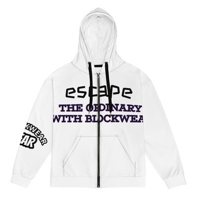 Unisex zip hoodie &quot;Ripple Rhapsody: Unisex Zip Hoodie with Exclusive XRP NFT Art by Blockwear&quot;