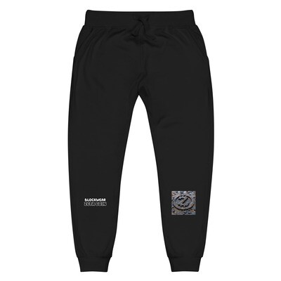 Unisex fleece sweatpants &quot;Crypto Comfort: Unisex Fleece Sweatpants with ZetaCoin Image by BlockWear&quot;