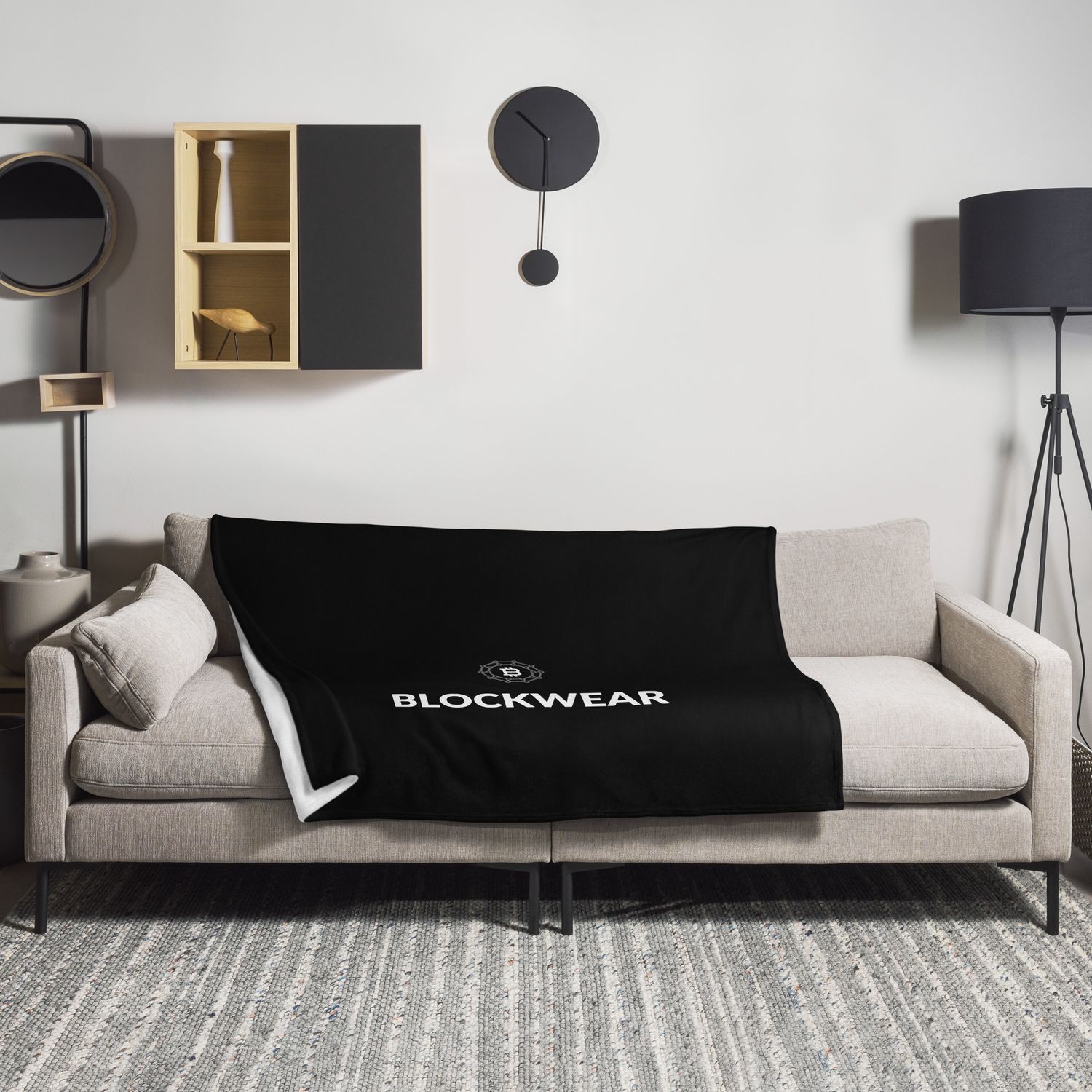 Throw Blanket &quot;Blockwear Comfort: Throw Blanket&quot;