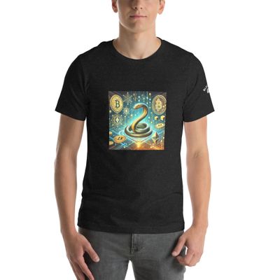 Unisex t-shirt Crypto Serpent Tee – Wisdom &amp; Wealth Edition 🐍💰