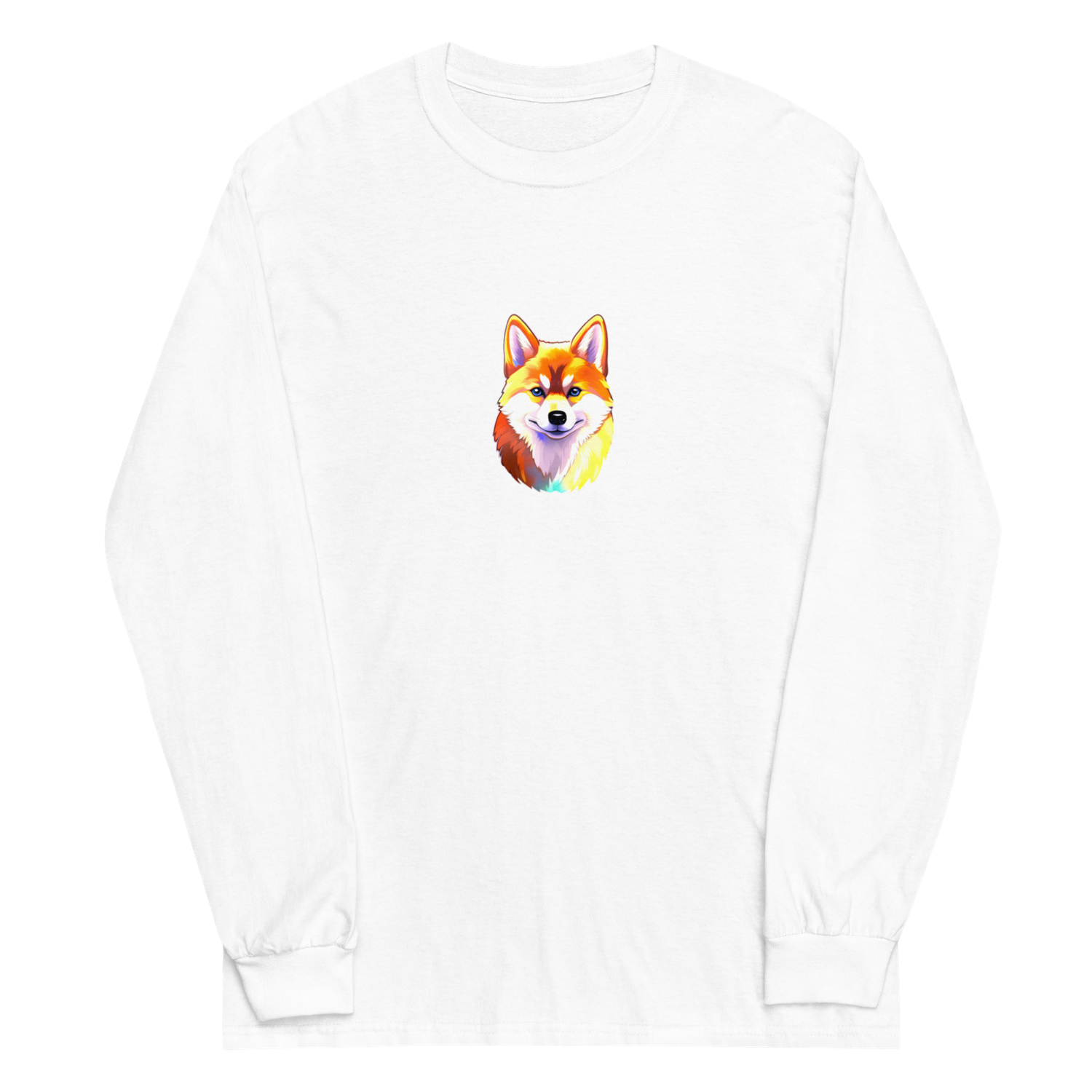 Men’s Long Sleeve Shirt &quot;Shiba Inu Sophistication: Blockwear&#39;s Men&#39;s Long Sleeve Shirt&quot;