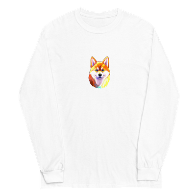 Men’s Long Sleeve Shirt &quot;Shiba Inu Sophistication: Blockwear&#39;s Men&#39;s Long Sleeve Shirt&quot;