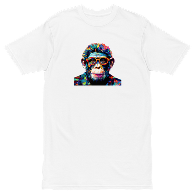 Men’s premium heavyweight tee &quot;Vivid NFT Jungle: Men&#39;s Premium Tee by Blockwear&quot;