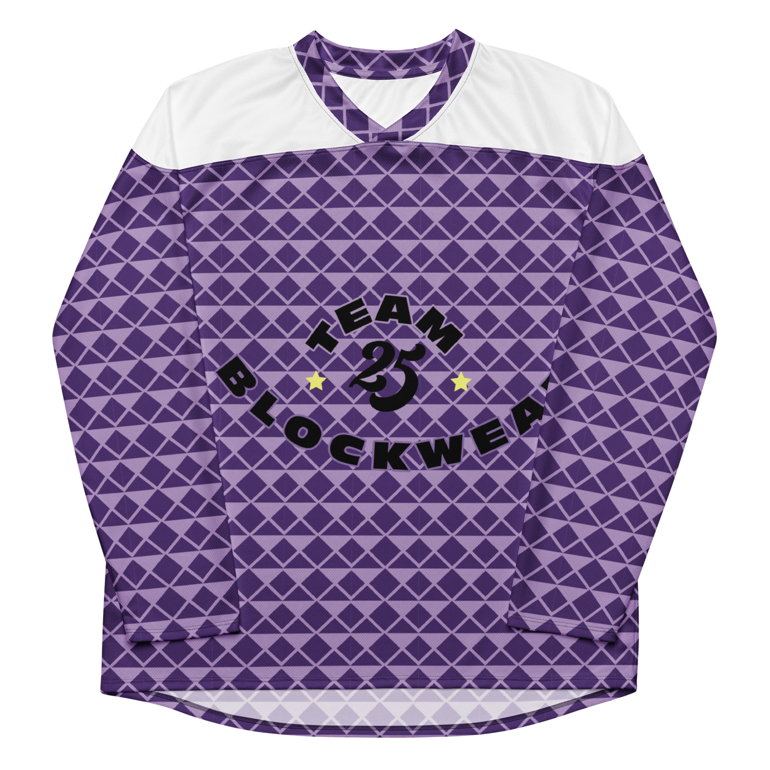 Recycled hockey fan jersey &quot;Doge Struts: Recycled Hockey Fan Jersey with Shiba Inu Runway NFT Art by BlockWear&quot;