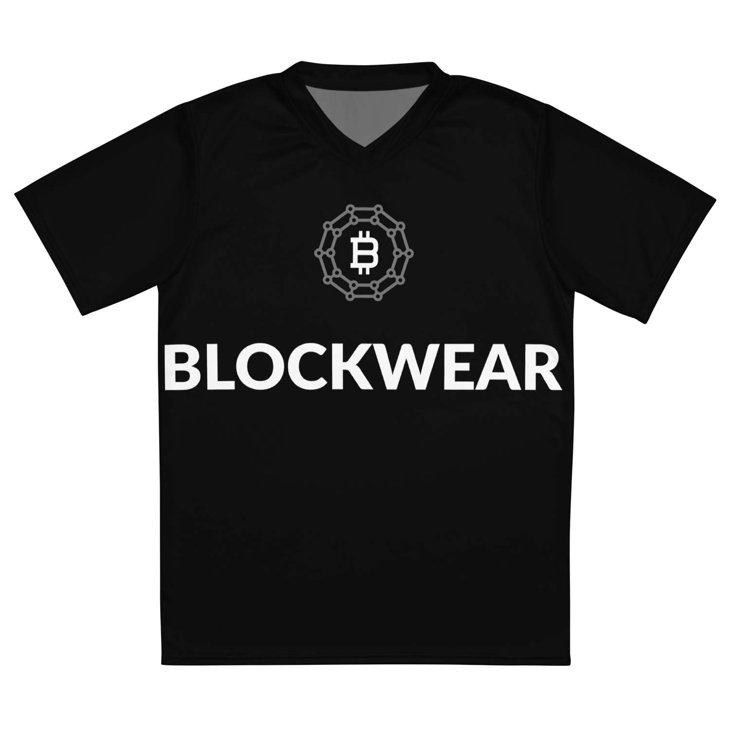 Recycled unisex sports jersey &quot;BlockWear Fusion: Recycled Unisex Sports Jersey with Front and Back Design&quot;
